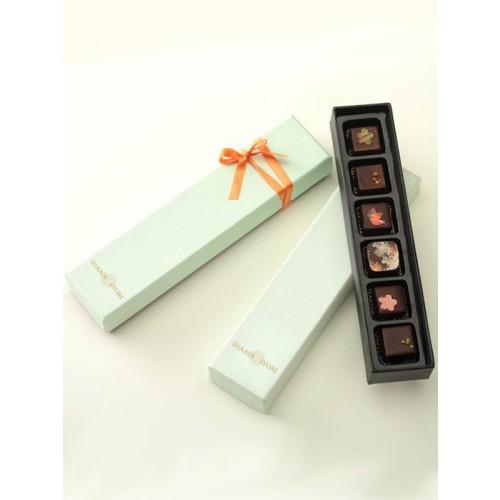 Mint green chocolate packaging box