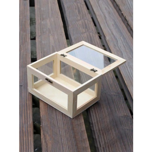 Glass Box with wooden frame 